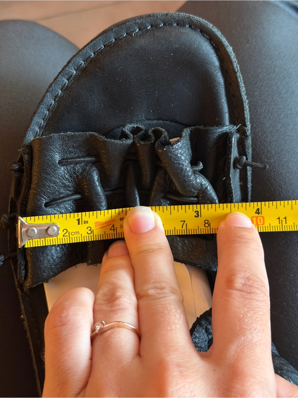 Loints of Holland Black Leather Fringe Sandals - Picture 10 of 10